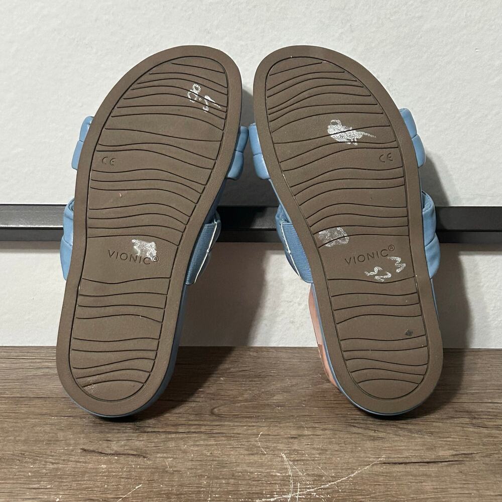 Vionic Mayla Women’s Slides Sandals Shoes Size 8.5 Blue - Picture 6 of 8